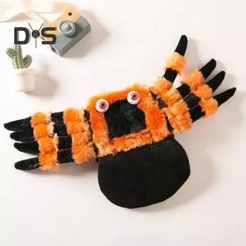 Костюм собаки-паука, забавная мягкая одежда для собаки на Хэллоуин, Рождественскую вечеринку, костюм для косплея, костюм кошки, забавное платье для щенка M чёрный