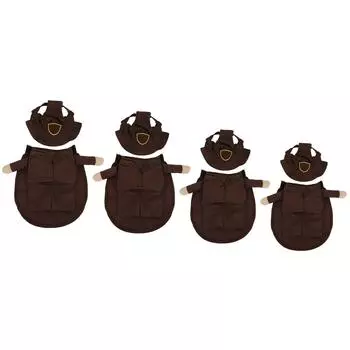 Костюм собаки, забавная рождественская одежда для собак со шляпой для маленьких и средних собак, праздничный костюм S