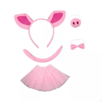 Костюм свиньи, аксессуары, косплей животных для Хэллоуина, карнавала и представления Tulle Skirt