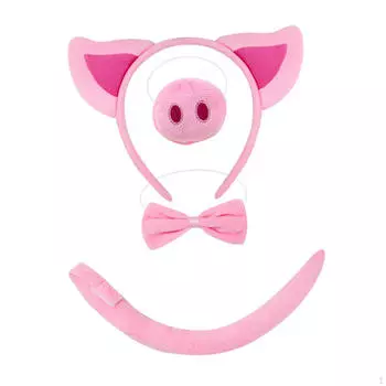 Костюм свиньи, аксессуары, наряд для вечеринки, представления, карнавала, Хэллоуина No Gloves