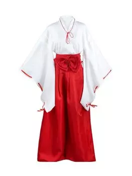 Костюм святилища L святилища костюм для косплея на Хэллоуин и рождественского события ведьмы костюм святилища красный x белый [Iwamatu] женский размер.
