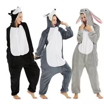 Костюм тигра в стиле волка, пижама с единорогом, комбинезон кигуруми 8T