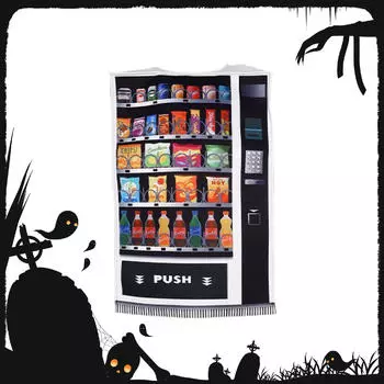 Костюм торгового автомата на Хэллоуин, моющийся, декоративный, костюм для косплея на праздник