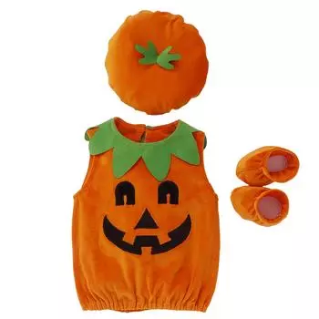 Костюм тыквы на Хэллоуин, детская шляпа, косплей для маленьких девочек и мальчиков, сценическое представление, праздничная одежда для вечеринок, подарки 80 оранжевый