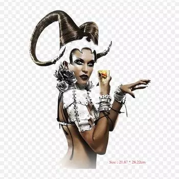 Костюм в стиле фэнтези, фотографии, термопереносная печать, виниловые нашивки, наклейки для одежды, аппликации «сделай сам», моющиеся нашивки