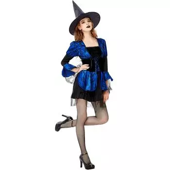 Костюм ведьмы SL, костюм ведьмы Lady Devil, косплей, игровая форма, костюм на Хэллоуин S чёрный