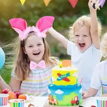 Костюм животного с ушками, повязкой на голову, хвостом, галстуком-бабочкой, набор для малышей и детей, регулируемый плюш Leopard