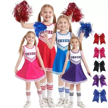 Костюмы для черлидинга Костюмы для выступлений черлидинга Униформа для черлидинга 110 чёрный