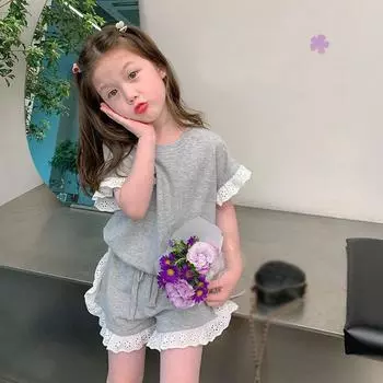 Костюмы для девочек, детская одежда 140