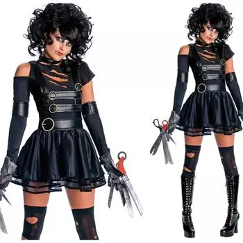 Костюмы для косплея «Эдвард руки-ножницы» для взрослых женщин, маскарадный костюм на Хэллоуин, женское нарядное платье, одежда для ролевых игр m