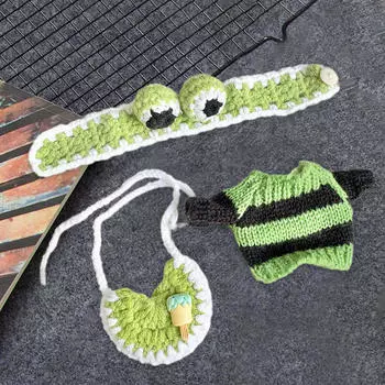 Костюмы для кукол-свитеров для девочек, мягкие, очаровательные, модные, съемная подвеска, зелёный