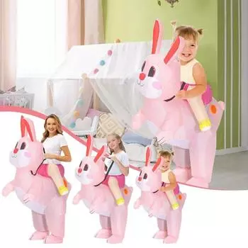 Костюмы для взрослых и детей, надувные кролики, костюм пасхального кролика, надувные костюмы, одежда кролика