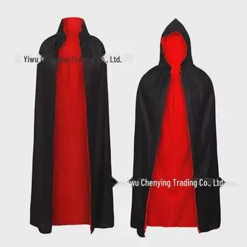 Костюмы на Хэллоуин для взрослых и детей: Плащи ведьм, вампиров, красные и черные 90CM