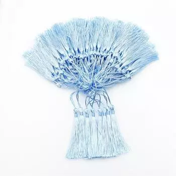 Костюмы с кисточками в старинном стиле Закладка для книг Маленькая кисточка Подвесные костюмы для поделок Материалы для самостоятельной работы Приглашение Счастливый сахарный ящик Фонари Костюмы standard bookmark ear небесно-голубой