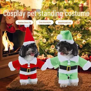 Костюмы собак-супергероев: Разновидности Супермена, Бэтмена, Микки и Минни Army; XS