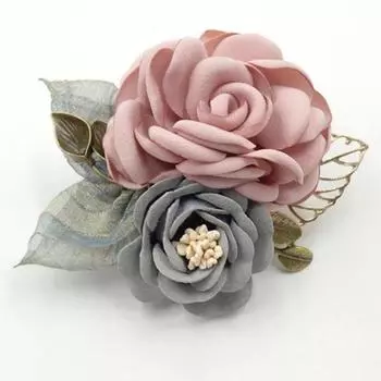 Костюмы в корейском стиле, брошь, булавка, корсаж, нагрудник, украшение для выпускного платья as described розовый