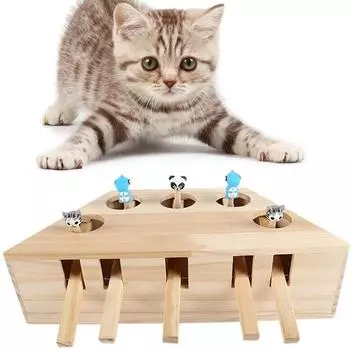 Кот, бьющий хомяка, когтеточка, забавная игрушка для кошек