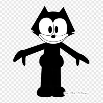 Кот Феликс Mmd Кот Феликс, термопереносная печать, виниловые нашивки, наклейки для одежды, аппликации «сделай сам», моющиеся нашивки