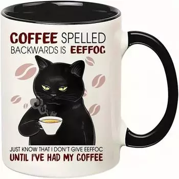 Кот Кошки Керамическая Кофейная Кружка Молча Чашка для Воды Кофе Написано Eeffoc 301-400ml