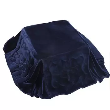 Kotatsu Space Kotatsu Kotatsu Smooth Kotatsu Futon Futon, Экономия, Футон, Футон, С разрезом, С наполнителем, Объемный, Моющийся, Микрофибра, Стильный, Фланель, Теплый, тёмно-синий