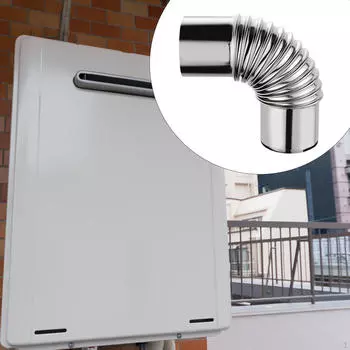 Котел нагреватель коленчатый вентиляционный канал трубы, дымоход из нержавеющей стали, газовый аксессуар, легкий