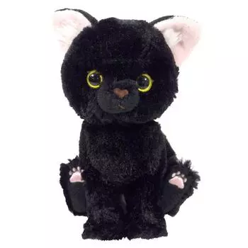 Котенок Sun Lemon, черный кот 15 xx см, мягкая игрушка Кот 16,3 7,2 P-7551 чёрный