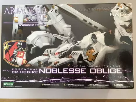 Kotobukiya Armored Core Variable Infinity Series Rosenthal CR-HOGIRE Noblis Oblige 172 Scale Plastic Kit