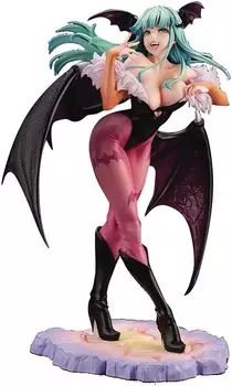 Kotobukiya Darkstalker Morrigan Beautiful Girl Statue Multicolor