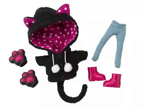 Kotobukiya Extra Animal Parka Set Black Cat Фигурка Аксессуары Q-poche Non-Scale