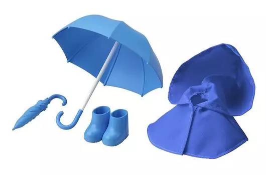 Kotobukiya Extra Rainy Day Set Blue Painted Figure Accessories Q-poche Non-Scale ABS&TPE&Nylon