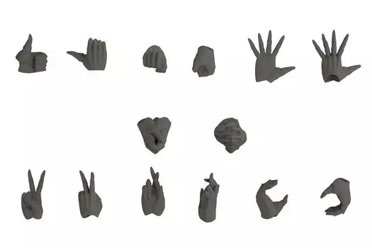 KOTOBUKIYA Infinite Encounter Megalomaria Megalomaria Тип устройства Общая длина 13 мм Пластиковая модель MSG Ex-Hand [Женский A] Приблизительно. Немасштаб