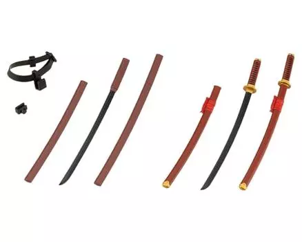 KOTOBUKIYA M.S.G Modeling Support Goods Weapon Unit 56 Japanese Sword 2 [Black Sword] Total Length Approx. 100mm Non-Scale Plastic Model