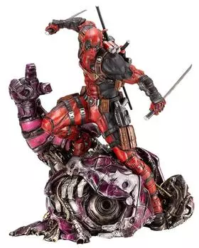 KOTOBUKIYA MARVEL UNIVERSE Deadpool FINE ART STATUE Signature Series Kucharek Brothers Scale Cold Cast Finished Figure Feat. 1/6