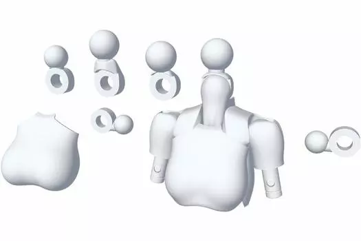 KOTOBUKIYA Megami Device 01 Tops Set Белый Общая длина 20 мм Масштаб Пластиковая модель MSG Приблизительно. 1/1