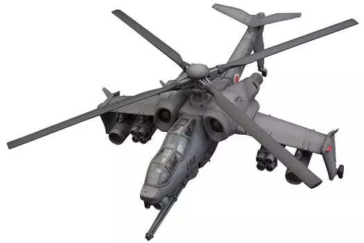 KOTOBUKIYA Мобильная полиция Patlabor 2 Фильм JGSDF AH Hellhound Общая длина 200 мм масштаб пластиковая модель приблизительно. 1/72