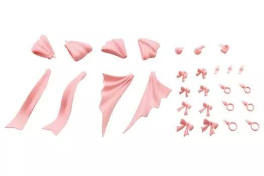 Kotobukiya MSG Modeling Support Goods Dress Up Parts Cute Ribbon Set Общая длина приблизительно. Пластиковая модель размером 100 мм, не масштабированная