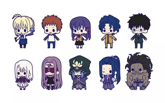 Kotobukiya Rubber Strap Collection Fatestay night chapter1 Character Strap BOX