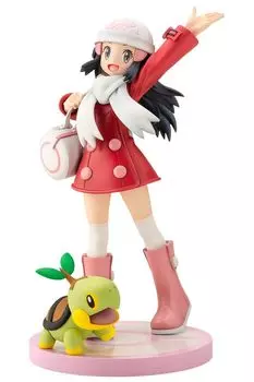KOTOBUKIYA Series ARTFX J Hikari со шкалой Naetle, окрашенная в ПВХ готовая фигурка Покемон 1/8