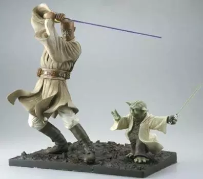Kotobukiya Star Wars Yoda Mace Windu Завершенный продукт 1/7 и