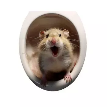 Котята, Щенки, Животные, Наклейки на туалет в ванной, Настенные наклейки для украшения дома, Самоклеящиеся картины, Водонепроницаемые и маслостойкие One Size