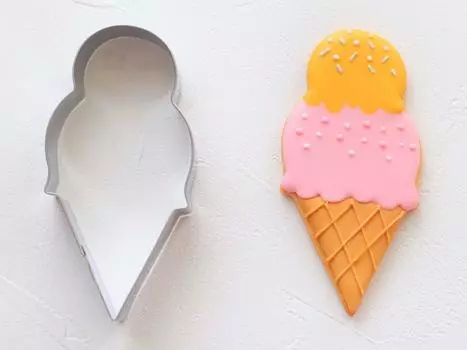 Котта Котта Морская форма для печенья мороженое серебро Ш43 x В88 мм 93714