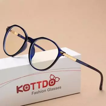 KOTTDO классические пластиковые компьютерные очки оправа женские винтажные прозрачные оправы для очков по рецепту для мужчин серый