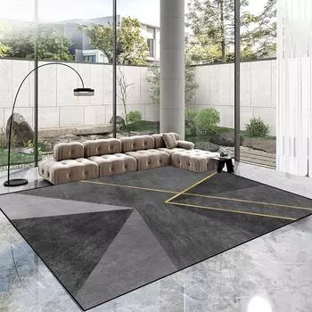КОВЕР В Скандинавском Геометрическом Стиле ДЛЯ ГОСТИНОЙ Низкий Ворс Нескользящие Коврики Для Гостиной 160x230 см Большие Коврики Для Спальни Напольные Коврики Настраиваемые 60x90cm 23.6x35.4in