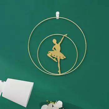 Кованая фреска для танцевального класса, роскошные настенные художественные украшения с изображением танцующей девушки для декора гостиной дома