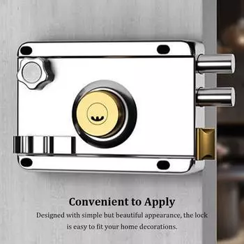 Кованый многофункциональный гладкий замок, антикварный бытовая дверь, офисные навесные замки, запирающиеся ворота, общежитие, безопасность, снаряжение с ключом