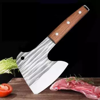 Кованый мясницкий нож из нержавеющей стали кухонный нож для резки мяса и костей поварской топор для нарезки