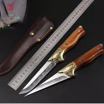 Кованый нож для мяса, нож для обвалки из нержавеющей стали, нож для нарезки, походный нож для улицы Style A