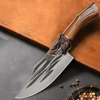 Кованый нож для обвалки, кухонные ножи, нож шеф-повара, нарезка суши, мясной нож, нож для резки барбекю, рыбалка, резьба по дереву, резак для мясника