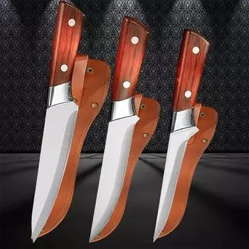 Кованый нож для обвалки, кухонные ножи, рыболовный охотничий нож, нож для мясника из нержавеющей стали, нож для нарезки ручной работы
