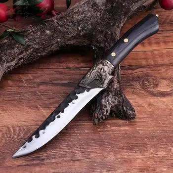 Кованый обвалочный нож Нож ручной работы Нож мясника Многофункциональный кухонный нож Фруктовый нож B